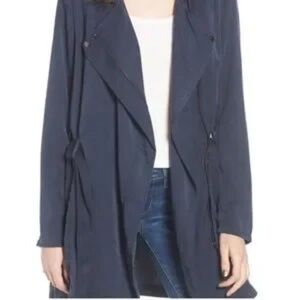 Blank NYC Tencel Short Lightweight Tencel Trench Coat size XS